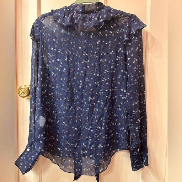 NWT veronica beard finley floral blouse - Picture 4 of 8